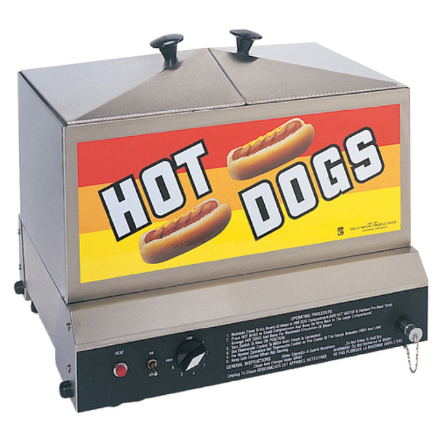 Gold Medal 8007 Steamin' Demon® Hot Dog Steamer (80) Hot Dogs & (40) Buns Capacity