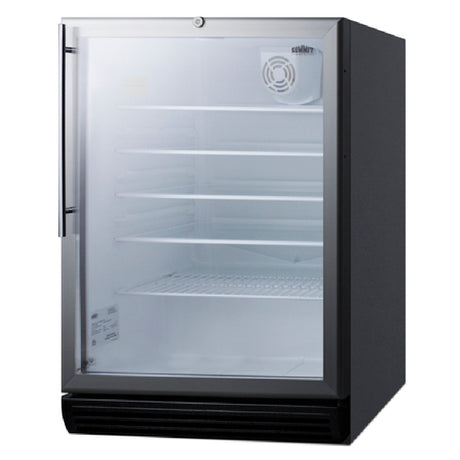 Summit SCR600BGLBIHVADA Refrigerated Merchandiser Reach-in One-section