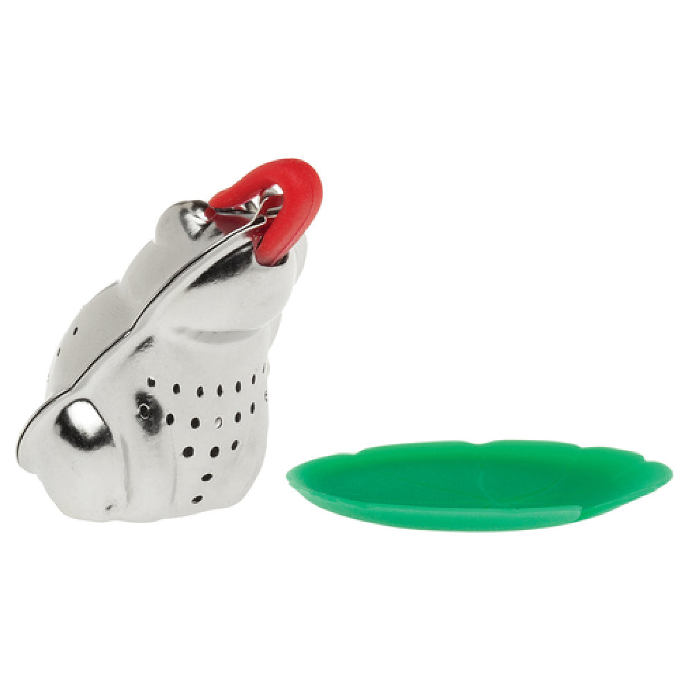 Harold Import Co. 93245 HIC Frog Tea Infuser 3" X 2" Includes Drip Tray