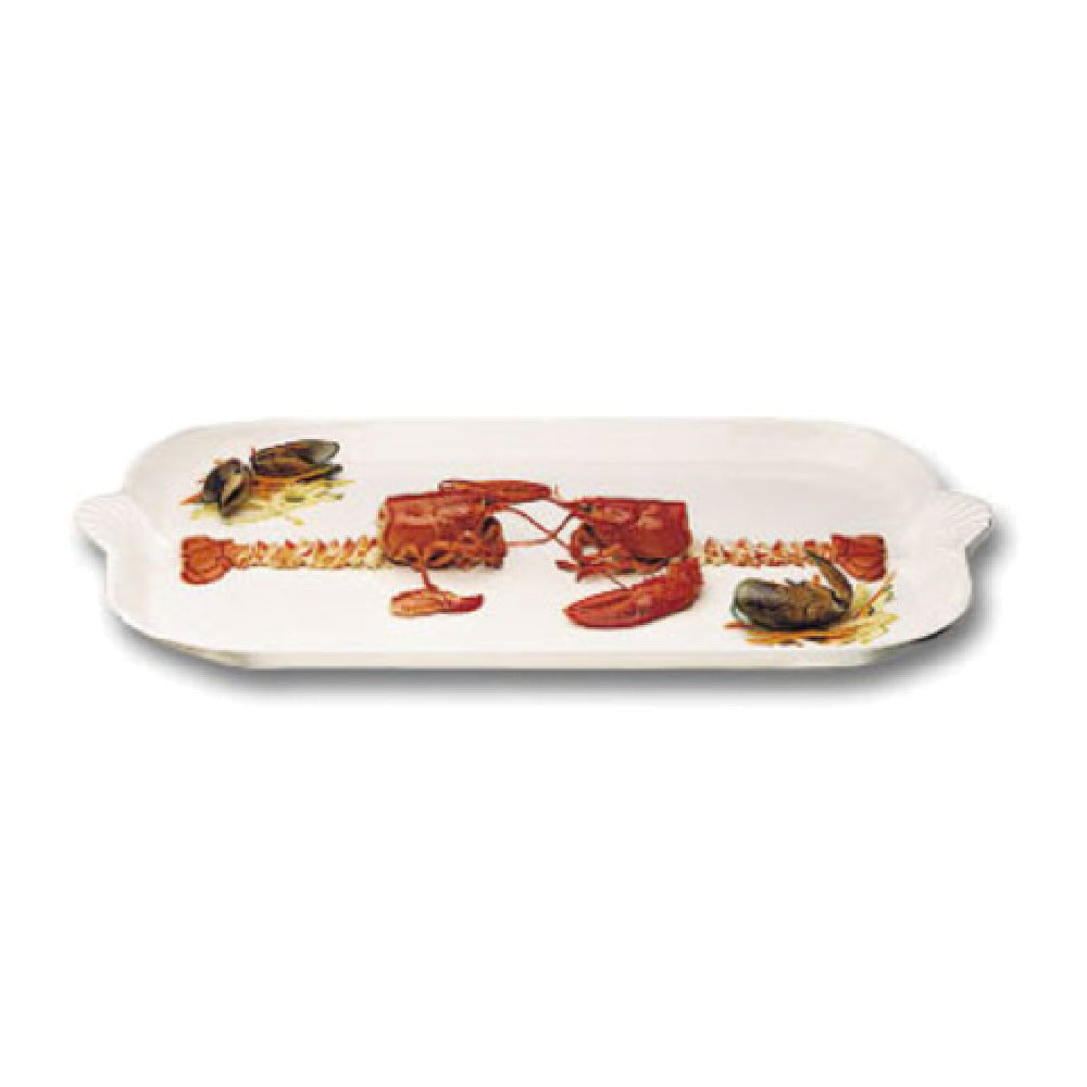 Bon Chef 2069PWHT Platter 22" X 32" With Shell Handles