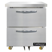 Continental Refrigerator SWF27N-U-D Undercounter Freezer 27"W 7.4 Cu Ft Capacity