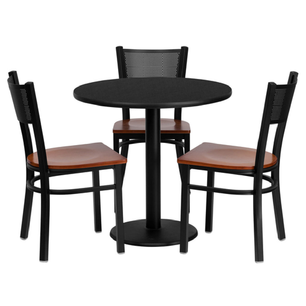 Flash Furniture MD-0007-GG Table And Chair Set Includes (1) 30" Dia. X 30"H Table