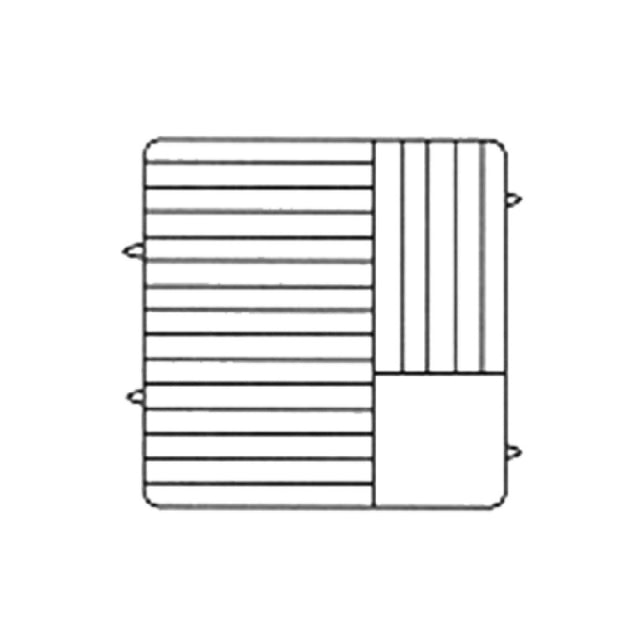 Vollrath PM2011-5-02 Plate Crate® Dishwasher Rack 10" To 10-3/4" Dia. (5) Extenders With Wire Dividers