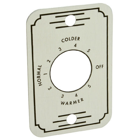 Franklin Machine Products 256-1218 Temperature Control Plate 2-3/4" X 1-3/4" Stainless Steel