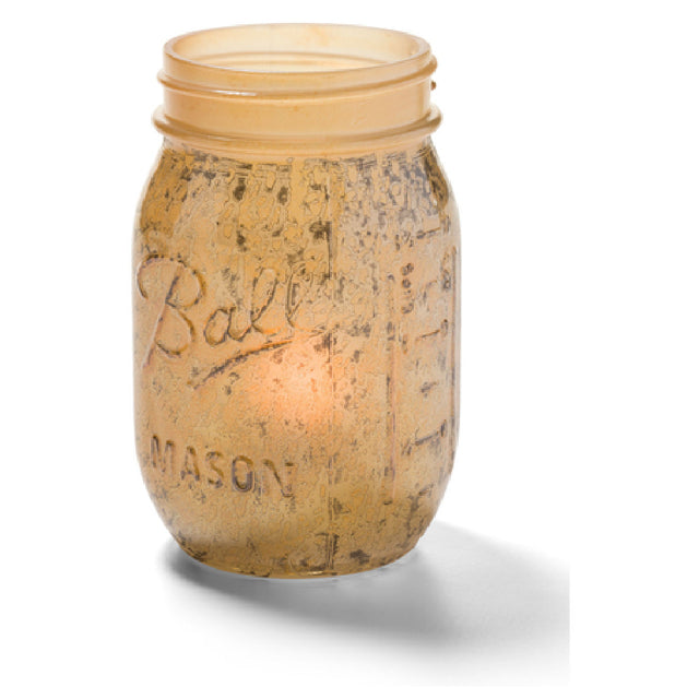 Hollowick 1600AG Firefly™ Candle Lamp 5-1/4"H X 3" Dia. Glass Canning Jar Only