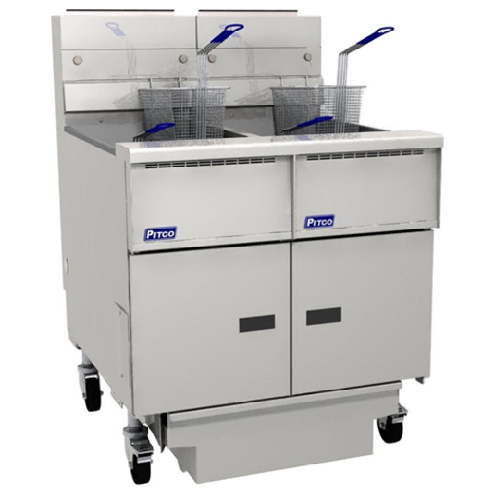 Pitco SG18-2FD Solstice™ Prepackaged Fryer System With Solstice™ Filter Drawer System