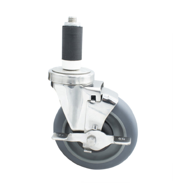 BK Resources 5SS-2RA-GR-TLB - Swivel Caster, 1-1/4" Expanding Stem, 5" Gray Rubber Wheel