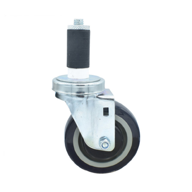 BK Resources 4SBR-2RA-PLY - Swivel Caster, 1-1/4" Expanding Stem, 4" Polyolefin Wheel