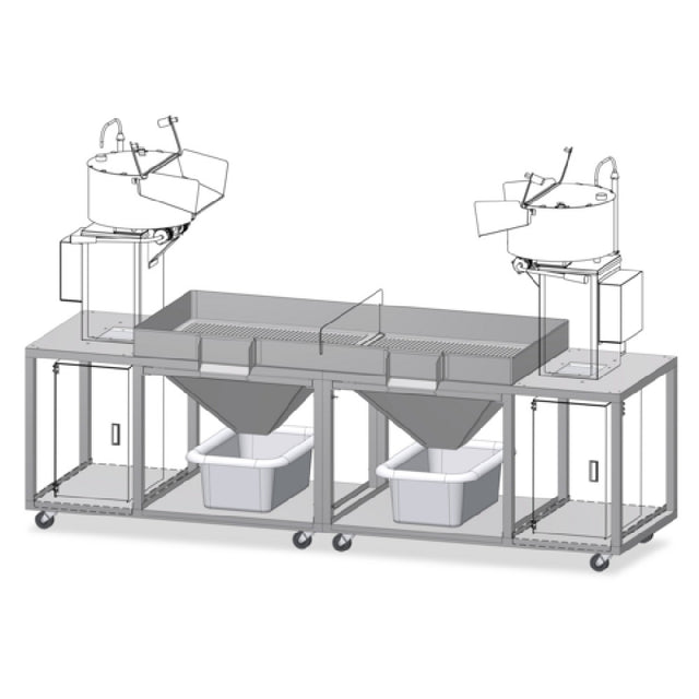 Gold Medal 2791-00-101 - Twin Kettle Pro Plant Stand (for Cornado), Modular Table System
