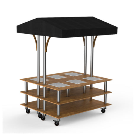 Steelite MGCMLD15BSBW - Square Market Warming Station, 71.0" X 67.0" X 95.5", Modular