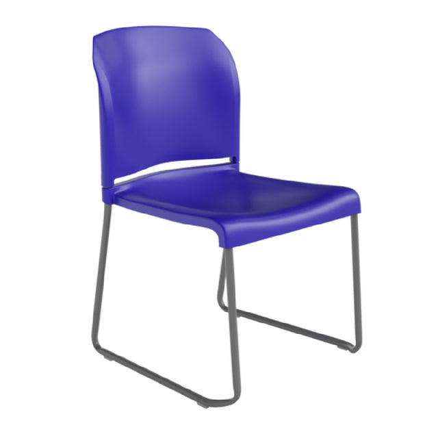 Flash Furniture RUT-238A-BL-GG Hercules Series Contoured Stacking Chair 880 Lb. Weight Capacity