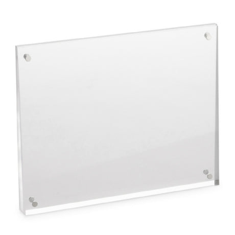 Bon Chef AAS-9-7 - Angled Acrylic Table Sign, Magnetized, 9" X 7" X 1"