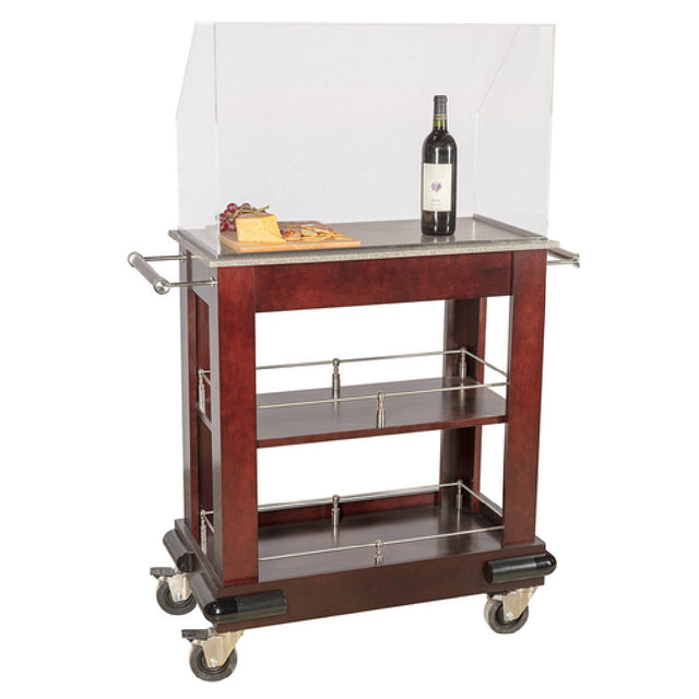 Bon Chef 50008 Custom Guerridon Cart 30"L X 16"W X 54"H Overall 36"H Counter