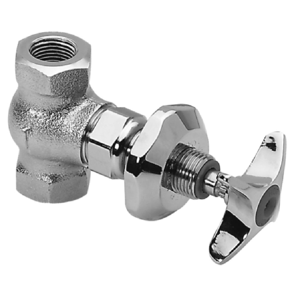 Fisher 13676 Shut-Off Valve With Right Hand Swivel Stem & Cross Handle 1/2" F