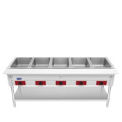 Atosa USA, Inc. EHS-OW-5 - Steam Table, Electric, 72-1/2"W X 29-1/2"D X 33-1/2"H