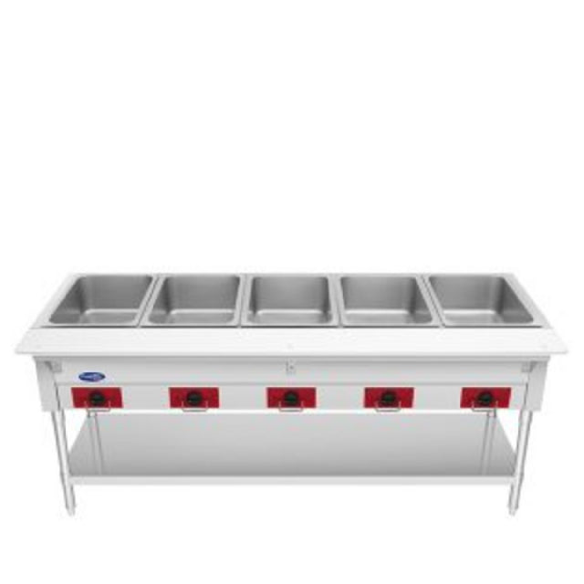 Atosa USA, Inc. EHS-OW-5 - Steam Table, Electric, 72-1/2"W X 29-1/2"D X 33-1/2"H