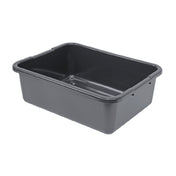 Quantum FSB-21157RCS_GRAY - Bussing Tub, 15"W X 21"L X 7"H, Ribbed Bottom