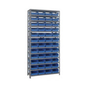Quantum 1275-107_IVORY - Shelving Unit, 12"D X 36"L X 75"H, Heavy Duty