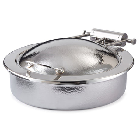 Steelite DW06WGHMSS Round Hammered Induction Chafer 2.0 Gal 18.25"W X 15.75"D X 6.0"H