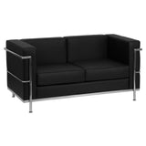 Flash Furniture ZB-REGAL-810-2-LS-BK-GG Hercules Regal Series Loveseat 57"W X 28-1/2"D X 27-1/2"H