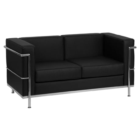 Flash Furniture ZB-REGAL-810-2-LS-BK-GG Hercules Regal Series Loveseat 57"W X 28-1/2"D X 27-1/2"H