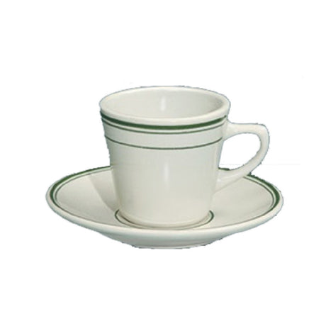 Yanco GB-2 Green Band Saucer 6-1/8" Dia. Round