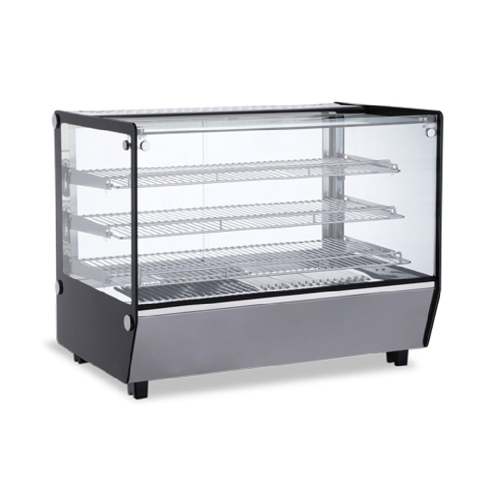 Omcan 47426 (47426) 34" Display Warmer Case Square Glass Countertop Full Service