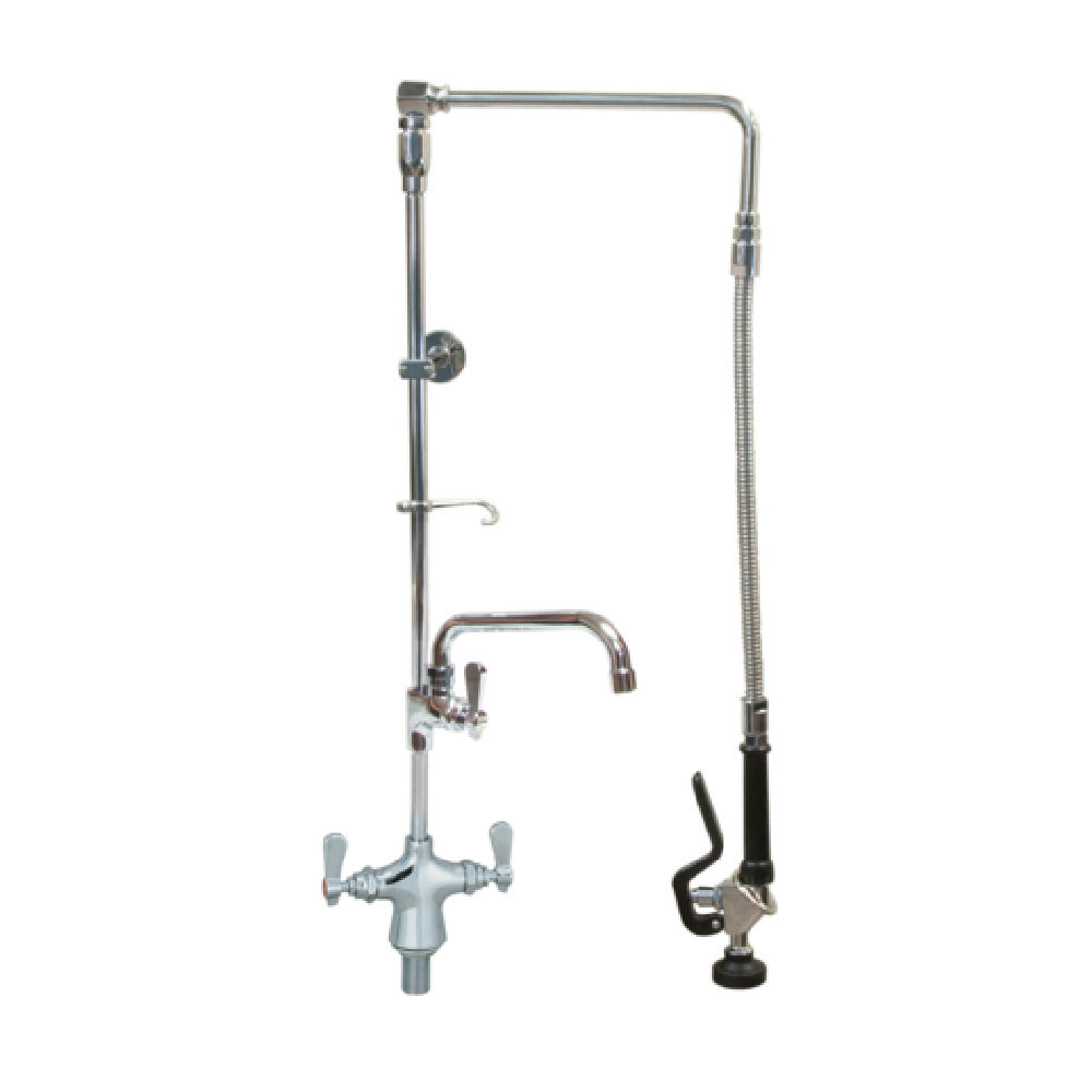 BK Resources BKF-DMSAPR-WB-AF10-G - Optiflow Swing Arm Pre-Rinse Assembly, Single Hole Deck Mount