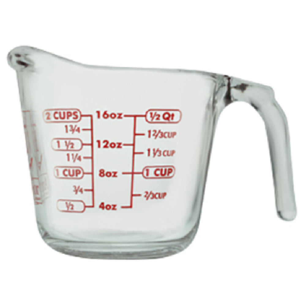 Anchor Hocking 55177L20 Measuring Cup 16 Oz. 4-3/4" Dia. X 4-7/8"H