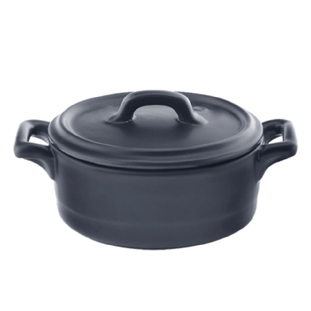 Bon Chef 1600004PBLACK Cocottes Baker Base 8-1/2 Oz. 5-1/4"