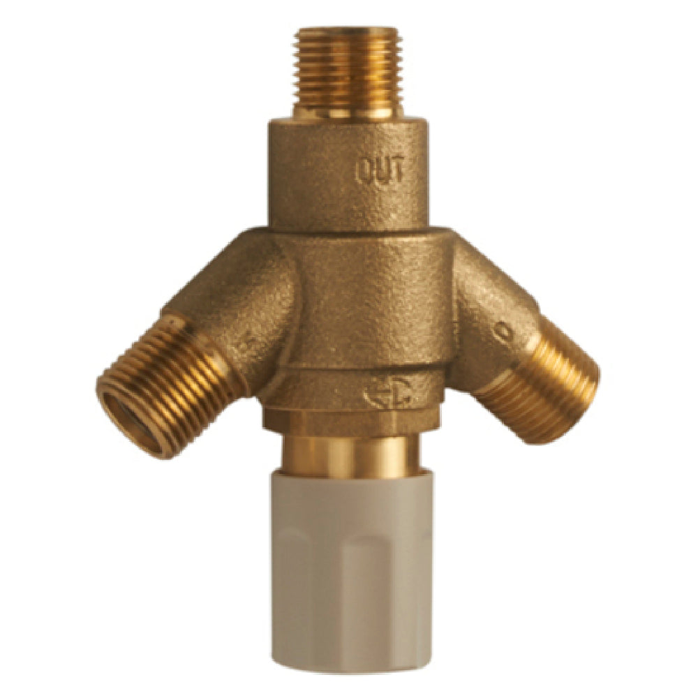 Krowne 16-405L Thermostatic Mixing Valve With Built-in Check Valves Includes Internal Check Valves To Prevent Backflow & Cross Contamination