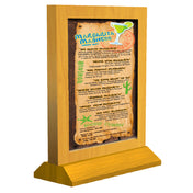 Menu Solutions WTFR-A-2S Table Tent 4" X 6" Insert Wood Frame