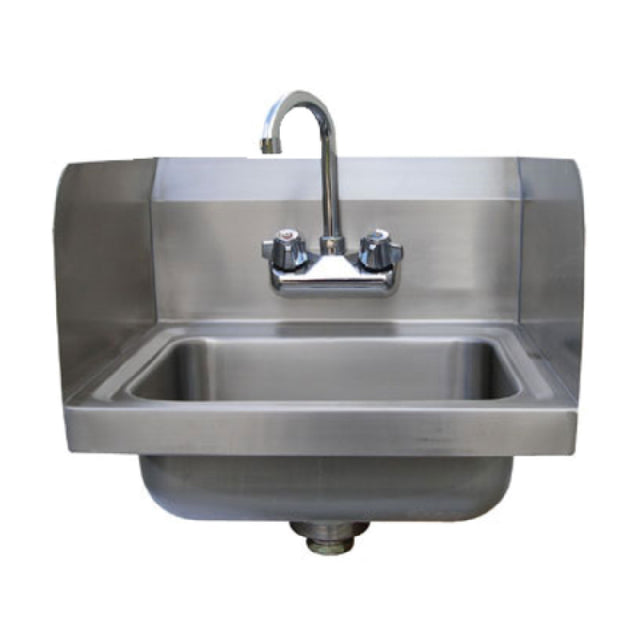 Advance Tabco 7-PS-EC-SP-X Special Value Hand Sink With 7-3/4" Side Splashes Wall Model