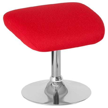 Flash Furniture CH-162430-O-RED-FAB-GG Egg Series Ottoman 19-1/2"W X 15"D X 17-1/2"H