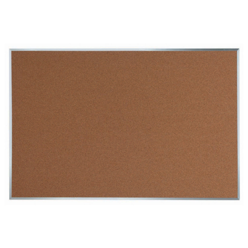 Aarco DB4872 Bulletin Board 72"W X 48"H Natural Pebble Grain Cork