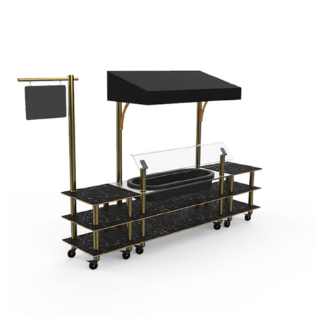 Steelite MGCMLA01MBBW Classic Canopy Cooling Station 130"W X 29 1/2"D X 96"H Mixed Materials