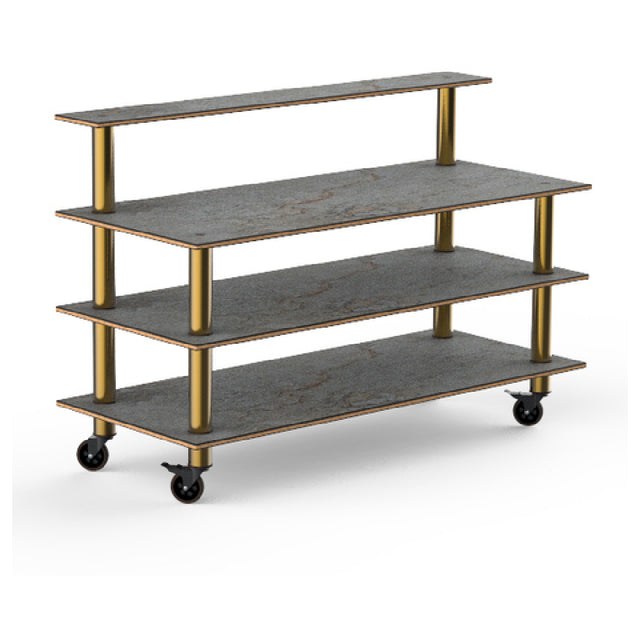 Steelite MGCMLB13GBXW Mogogo Buffet Solutions Modular Classic Plus 3-tier 71" X 29-1/2" X 47"H