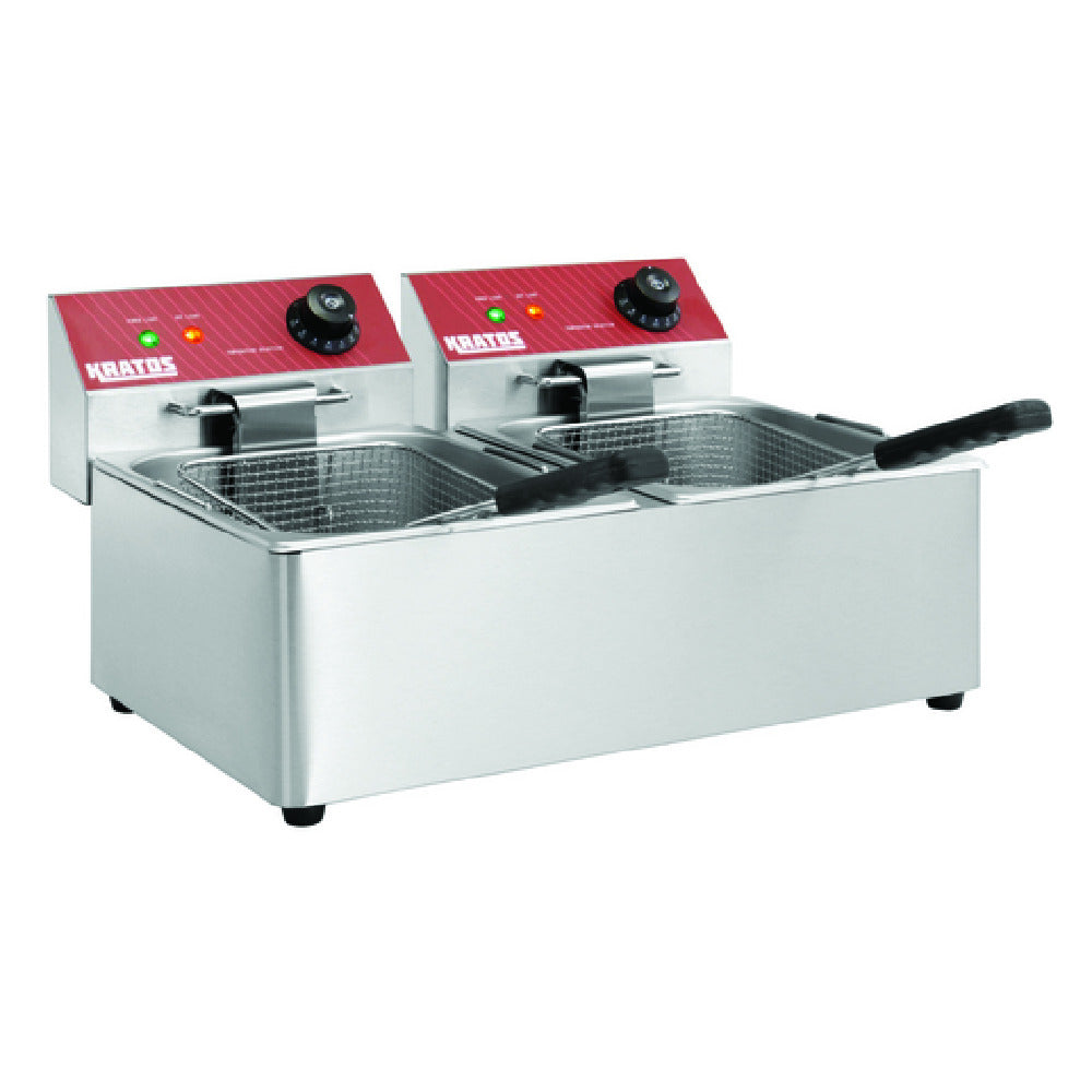 Hubert 41027 - Kratos® Electric Countertop Fryer, 21 3/5"W X 16 1/10"D X 11 1/5"H