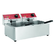 Hubert 41027 - Kratos® Electric Countertop Fryer, 21 3/5"W X 16 1/10"D X 11 1/5"H