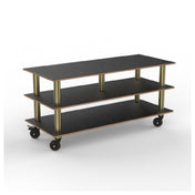 Steelite MGCMLB09MBXH - Modular Midhole Display Unit Marble Brushed Brass Heavy Duty Caster
