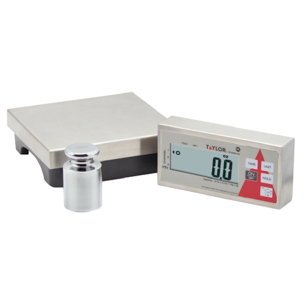 Taylor TE32WDAR Digital WR Portion Control Scale 7” X 6.7” X 2.2