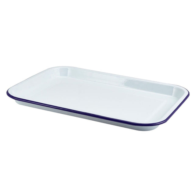 Steelite GW942938WH Serving Tray 15-1/8"L X 10-3/8"W X 7/8"H Rectangular