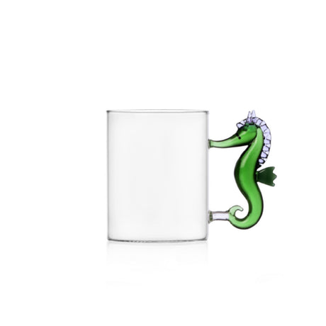 Rosenthal Sambonet Paderno IC354.216 Mug Green Seahorse 15.2 Oz.