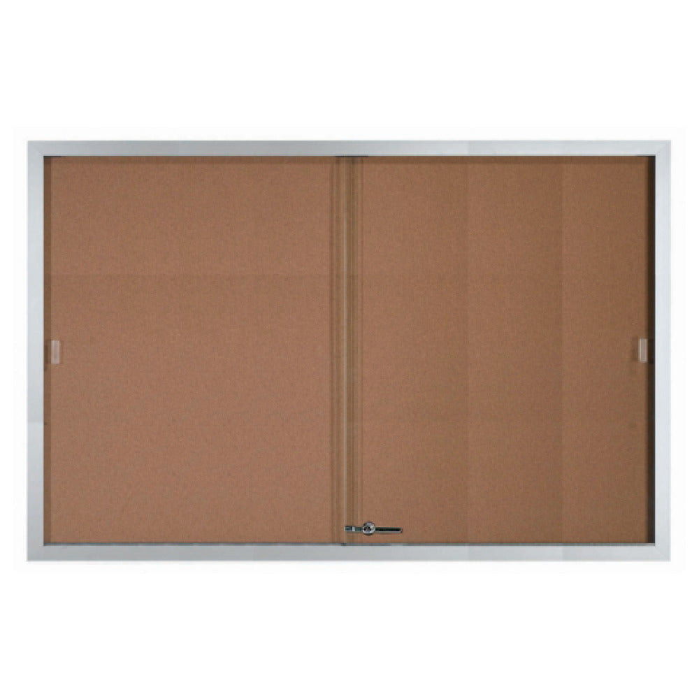 Aarco SBC4872 Bulletin Board 72"W X 48"H Enclosed