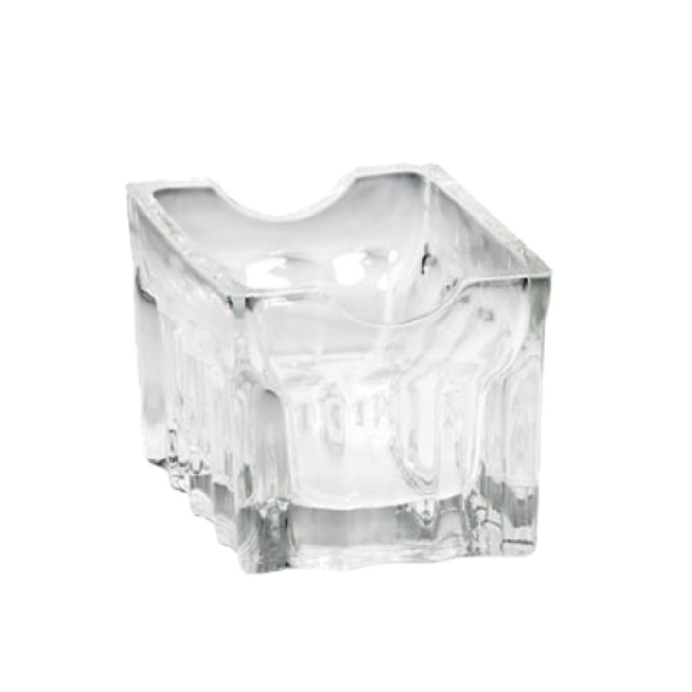 Tablecraft H121 Cash & Carry Sugar Packet Rack 3-1/4" X 2-1/2" X 2" Fluted Glass