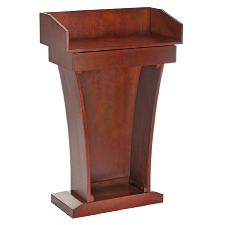 Alpine Industries ADI661-012-CH Stand-Up Podium Lectern Floor Model With Drawer