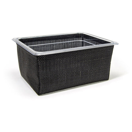 FOH BHO135BKV21 1/2 Size Metroweave Housing/Pan Set Deep Random Weave Black