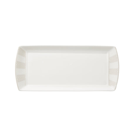 Steelite 82122AND0136 L/S Rectangle Tray 13.375" X 6.0" X 0.75" Bone China