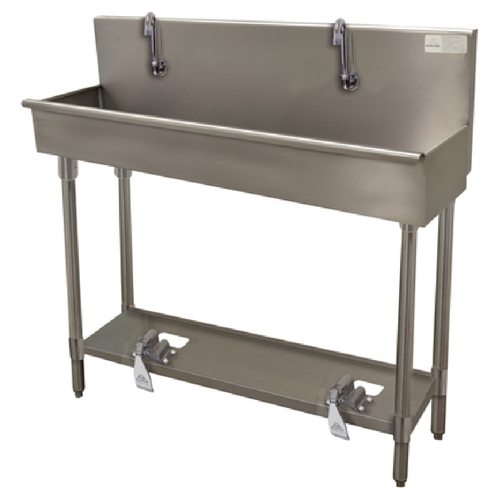 Advance Tabco 19-FM-40FV Multiwash Hand Sink With Toe-operated Push Valve 40"W X 19-1/2"D X 42-1/2"H (overall)