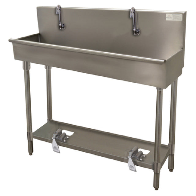 Advance Tabco 19-FM-40FV Multiwash Hand Sink With Toe-operated Push Valve 40"W X 19-1/2"D X 42-1/2"H (overall)